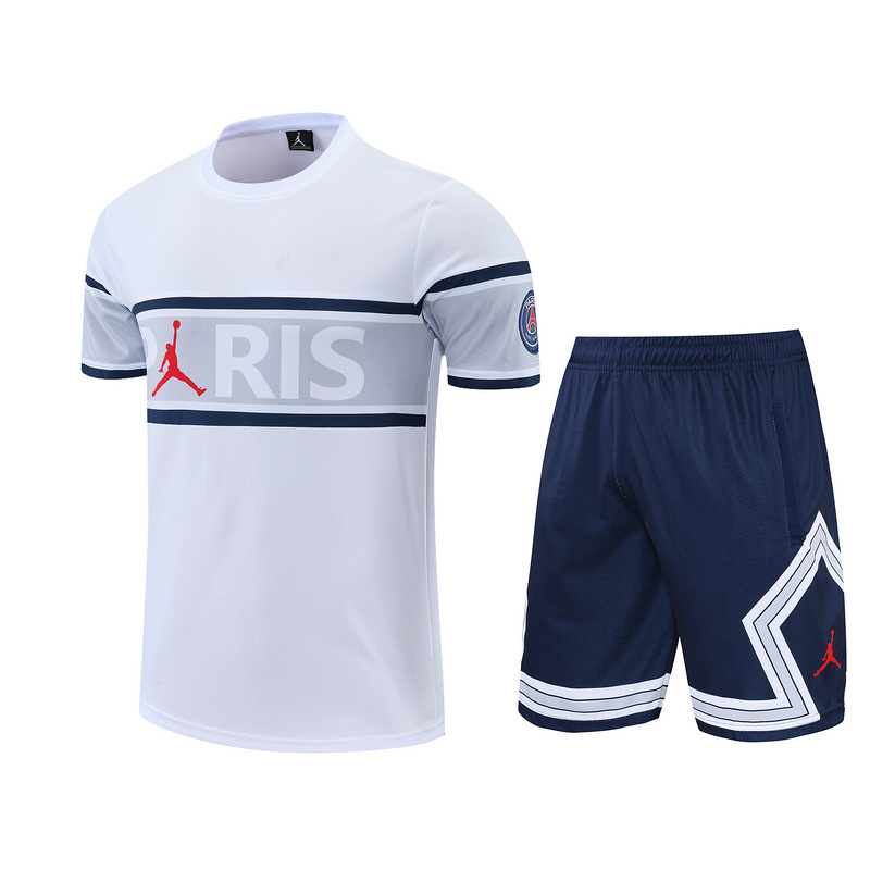 AAA Quality PSG 22/23 White/Grey/Navy Training Kit Jerseys